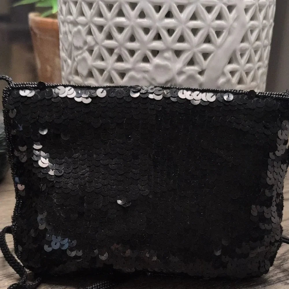 Magid Shoulder Bag with Colorful Sequin Swirl Design Special Occasion Clutch